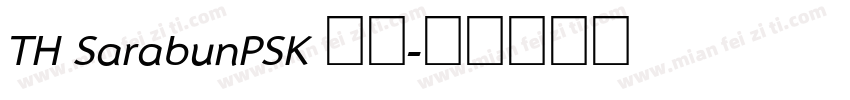 TH SarabunPSK 字体字体转换